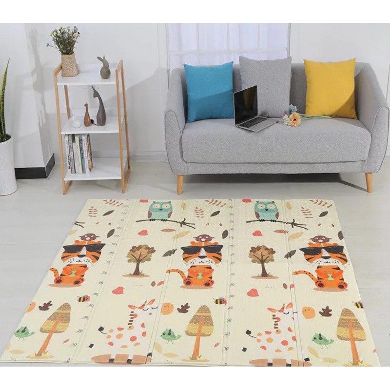 Kétoldalas habszivacs szőnyeg - Tigris nyaralása 180x200 cm