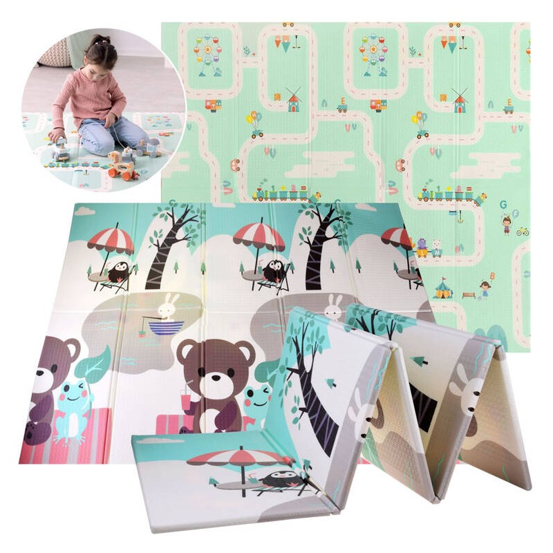 Kétoldalas habszivacs játszószőnyeg - Holidays 150x200 cm