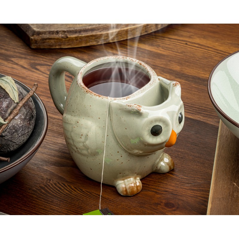 Kerámia teásbögre - Bagoly 500ml