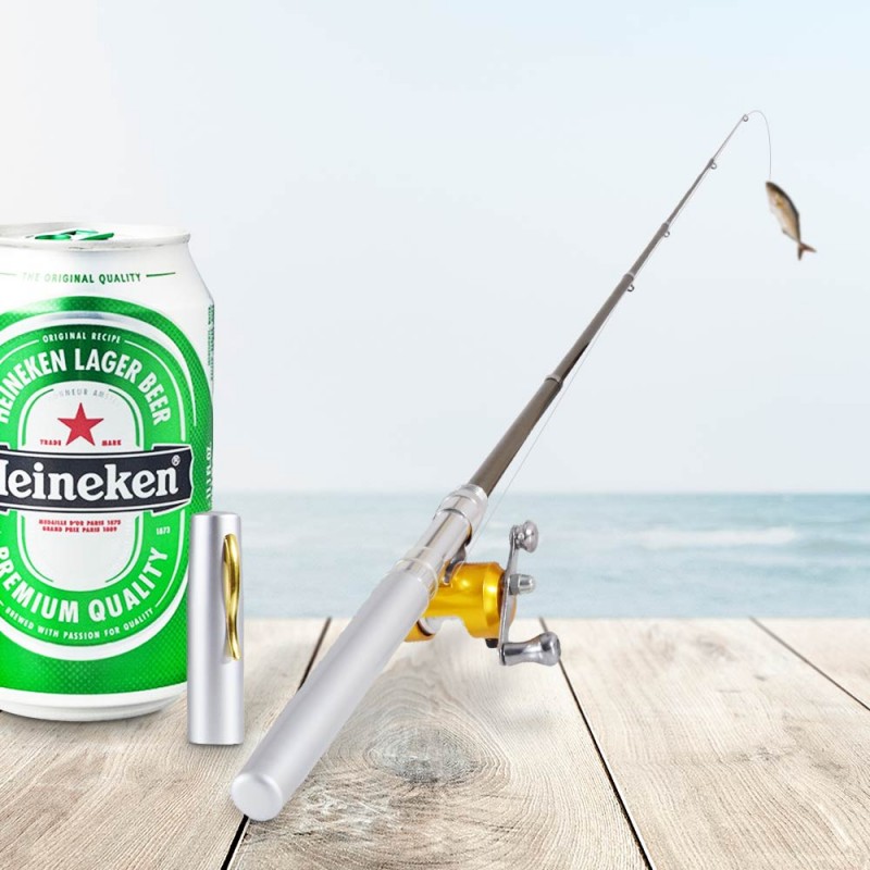 Teleszkópos horgászbot tollban