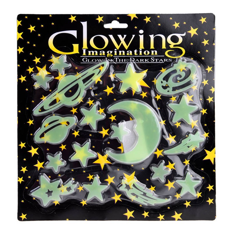 Fluoreszkáló matricák - Milky Way 18 db