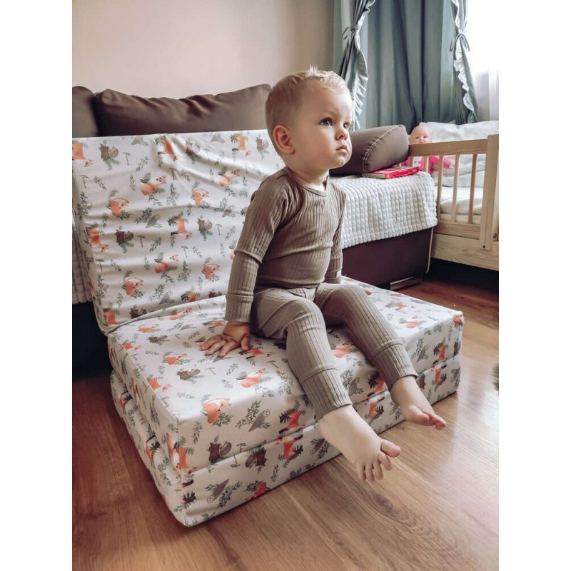 Összecsukható matrac gyerekszobába - Cecília - Róka