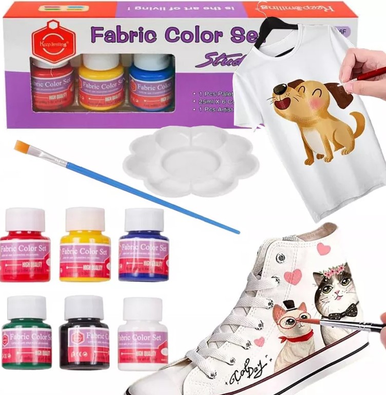 Színes textilfestékek 6 db