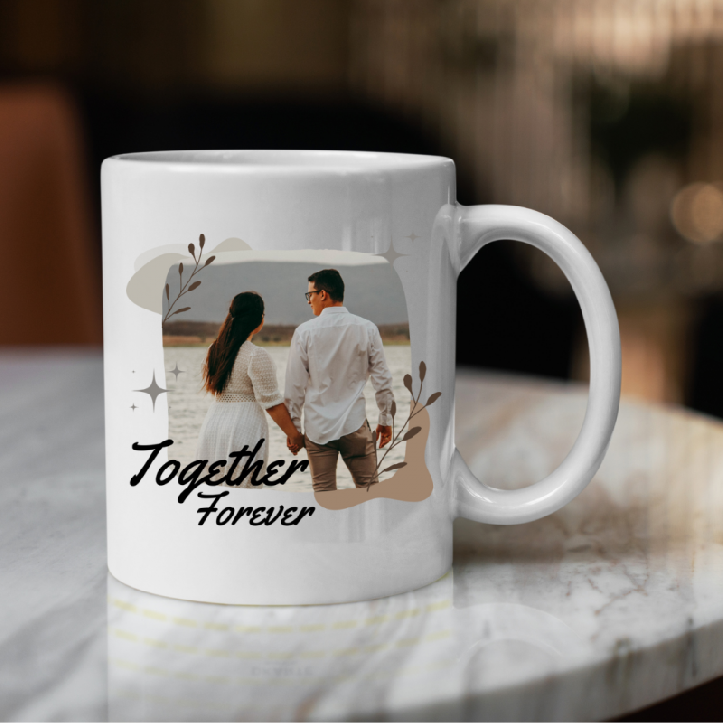 Bögre saját fényképpel - Boho square 330ml