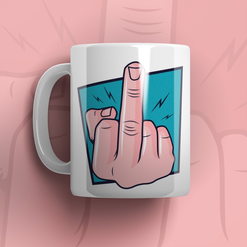 Bögre - Középső ujj 330 ml