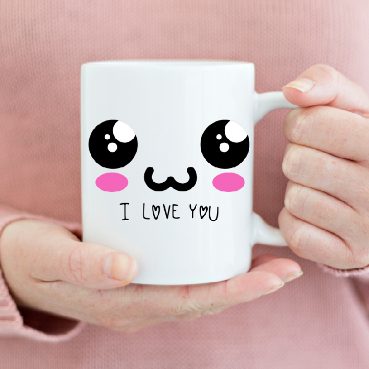 Bögre - I love you cute eye 330ml