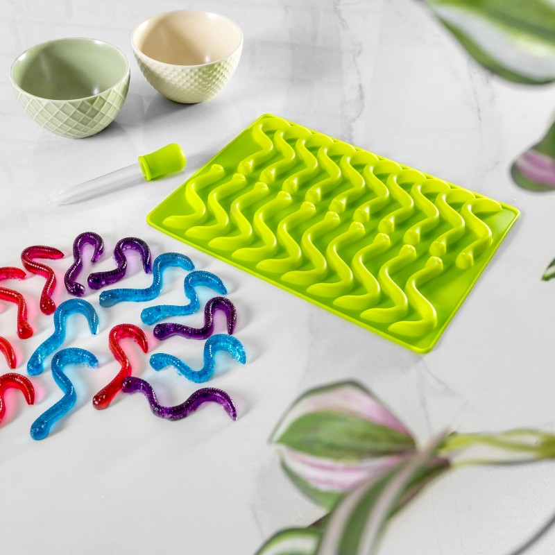 Szilikon cukorkaforma - Gummy WORMS