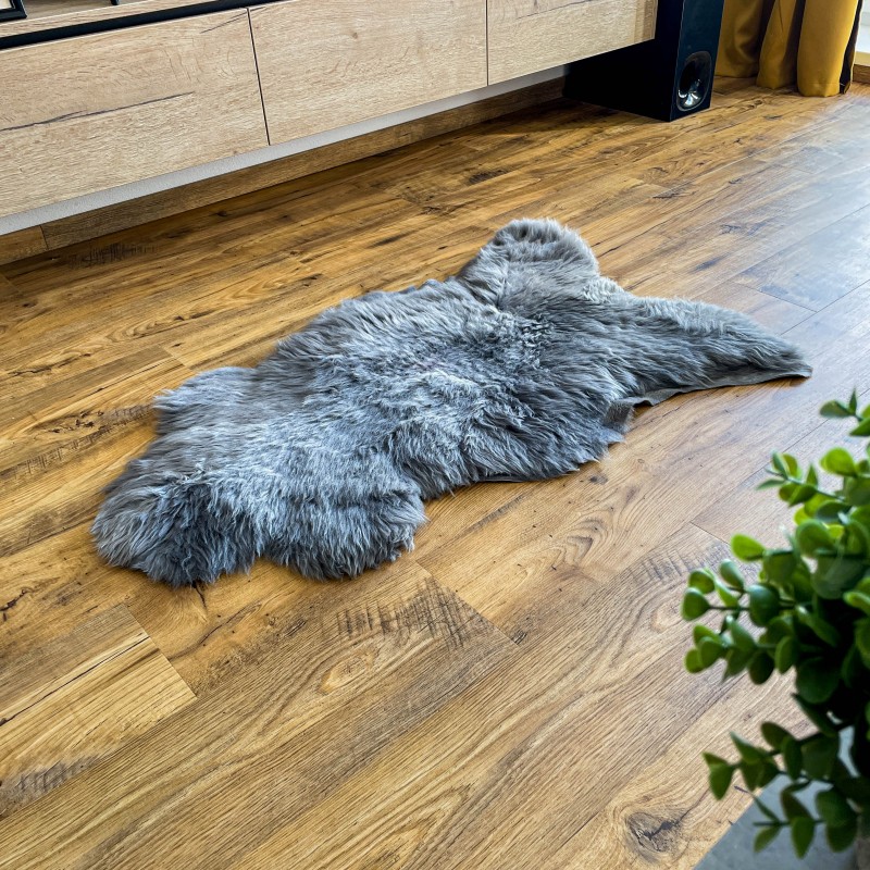 Báránybőr szőnyeg 95x50cm, szürke