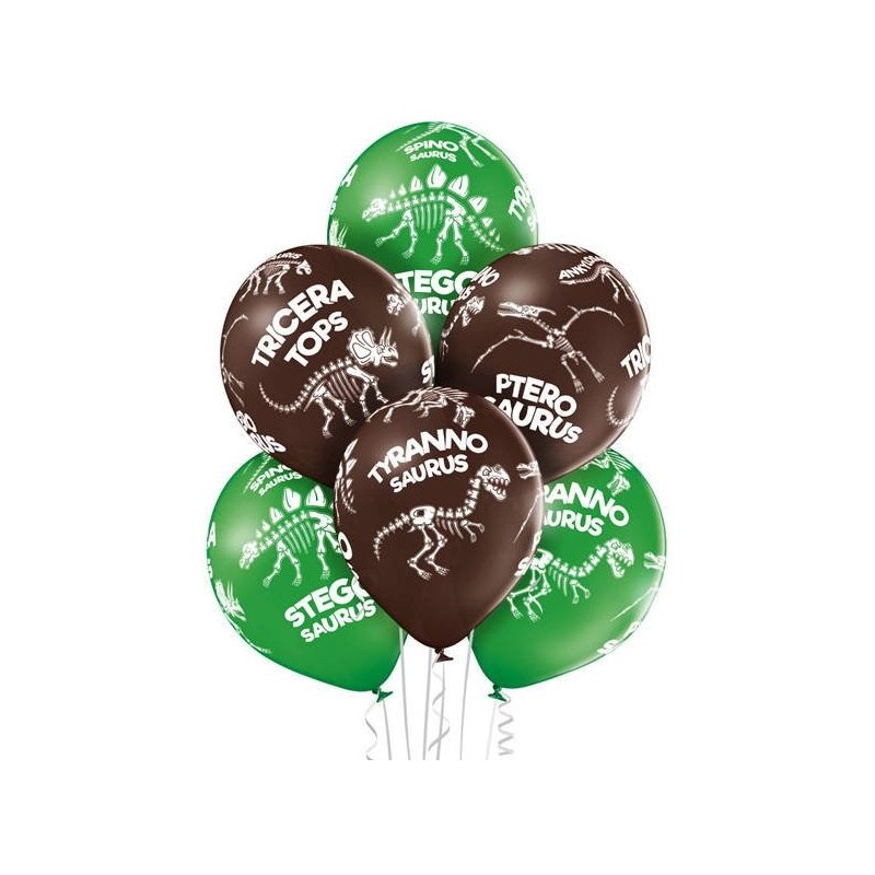 Latex lufi készlet - Fossils, 30cm (6 db)