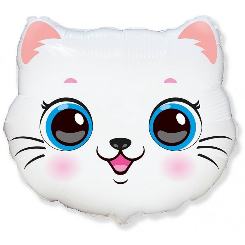 Fólia lufi - White Cat - 54x57 cm