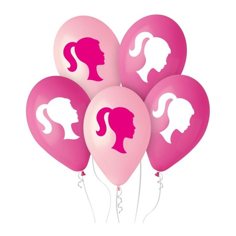 Latex lufi készlet - My Pink World, 30 cm (5 db)