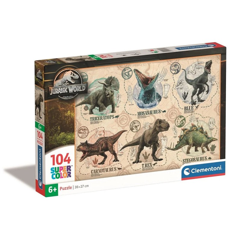 Gyerek puzzle - Jurrasic world - 104 db