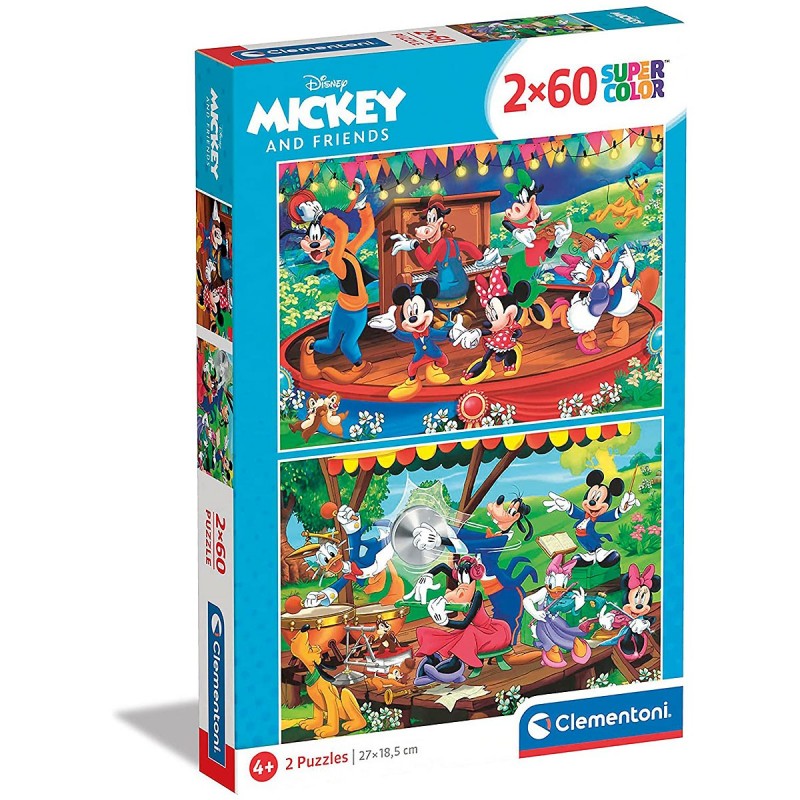 Gyermek puzzle - Disney Mickey II. - 2x60 db-os készlet
