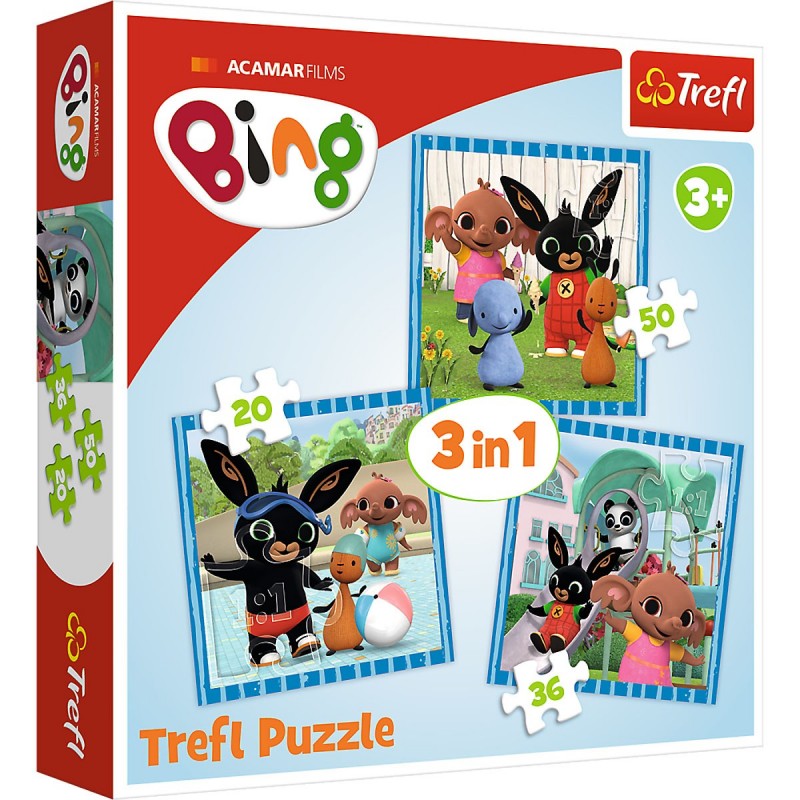 Gyermek puzzle - Bing - 3 az 1-ben