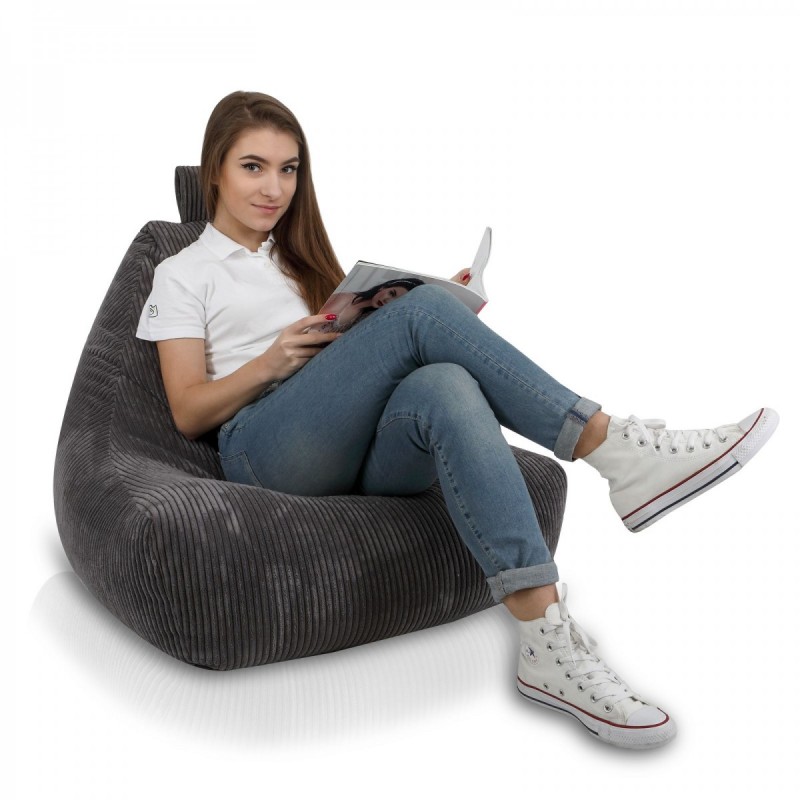 Ecopuf mini babzsák - Keiko S Velvet Manchester VELVER - kordbársony: SZ90