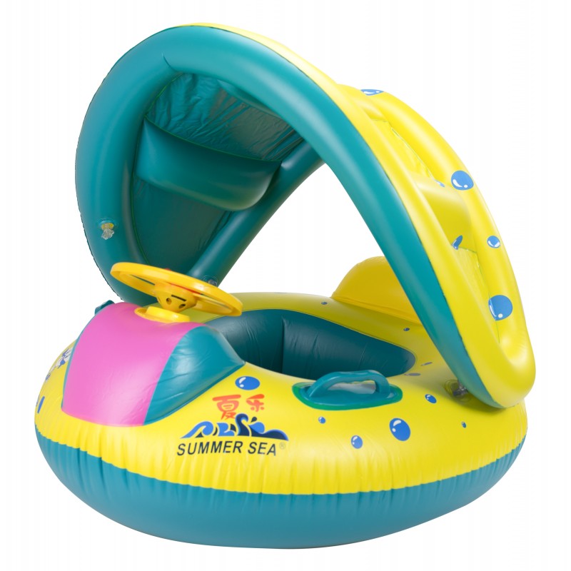 Gyermek felfújható csónak tetővel 65x73cm