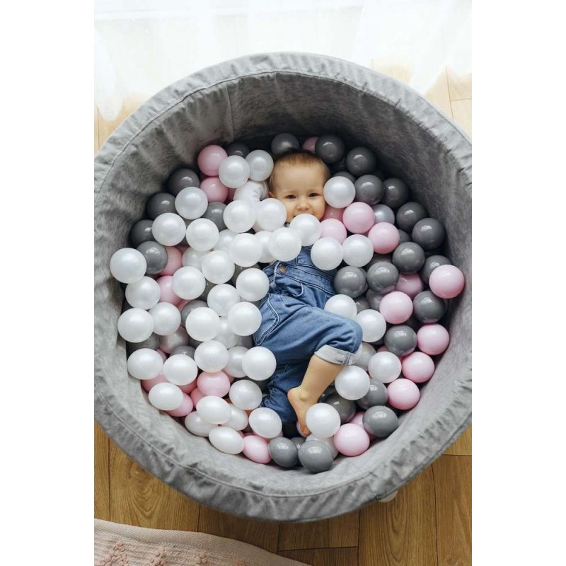 Száraz medence labdákkal 200db - Enjoy Grey Rózsaszín: Rózsaszín