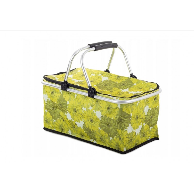Termo összecsukható piknik kosár virágos Zöld: zold