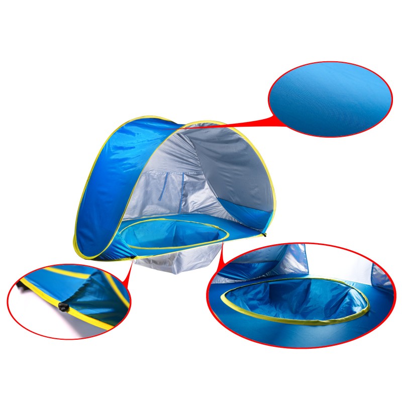 Strandsátor medencével gyermekeknek