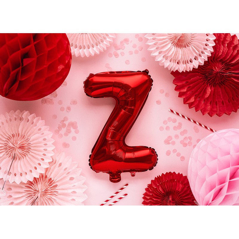 Fólia lufi - piros - betű, 35 cm Egyéb változatok: Z