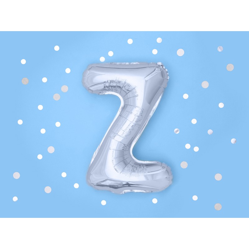 Fólia lufi - ezüst - betű, 35 cm Egyéb változatok: Z