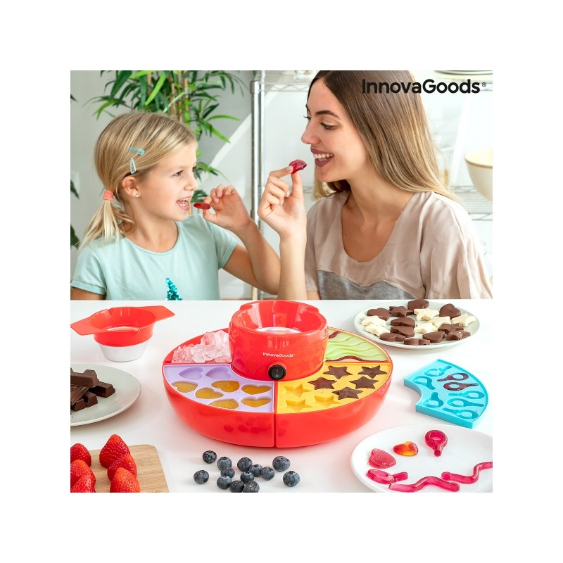 Készülék gumicukorkák és csokoládéfondü gyártásához 2in1 Innovagoods