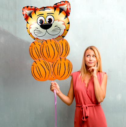 Fólia lufi - szafari állatok 60x70cm Egyéb változatok: tigris