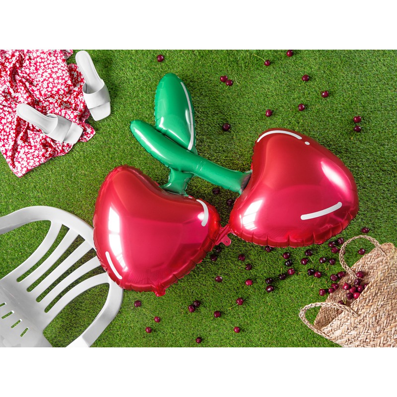 Fólia lufi - Cseresznye - 88x73cm