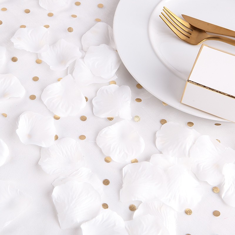 Konfetti rózsaszirom 150 db elefántcsont