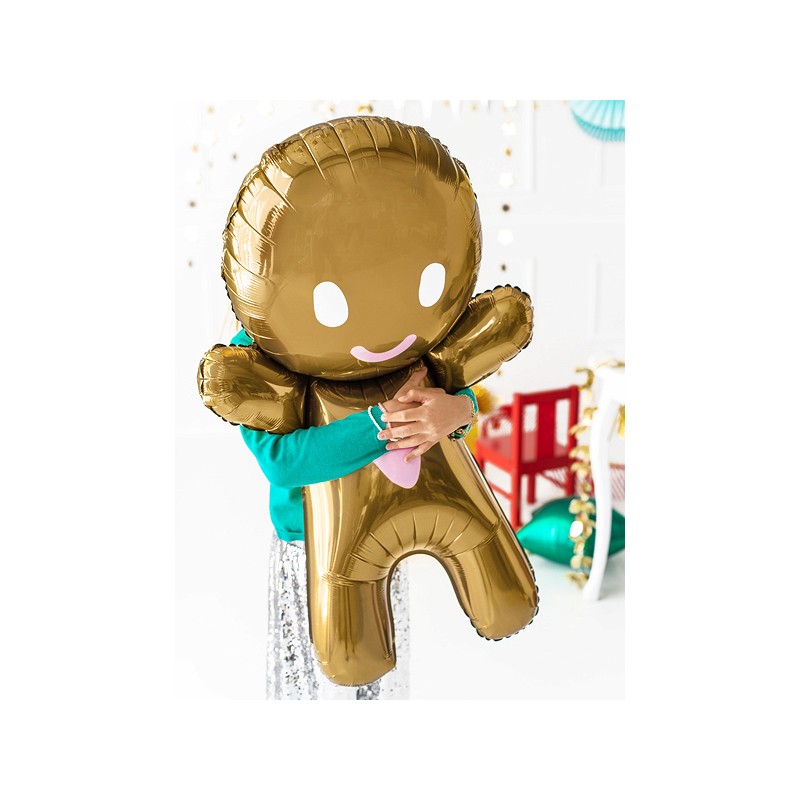 Fólia lufi - Mézeskalács - arany, 67x97 cm