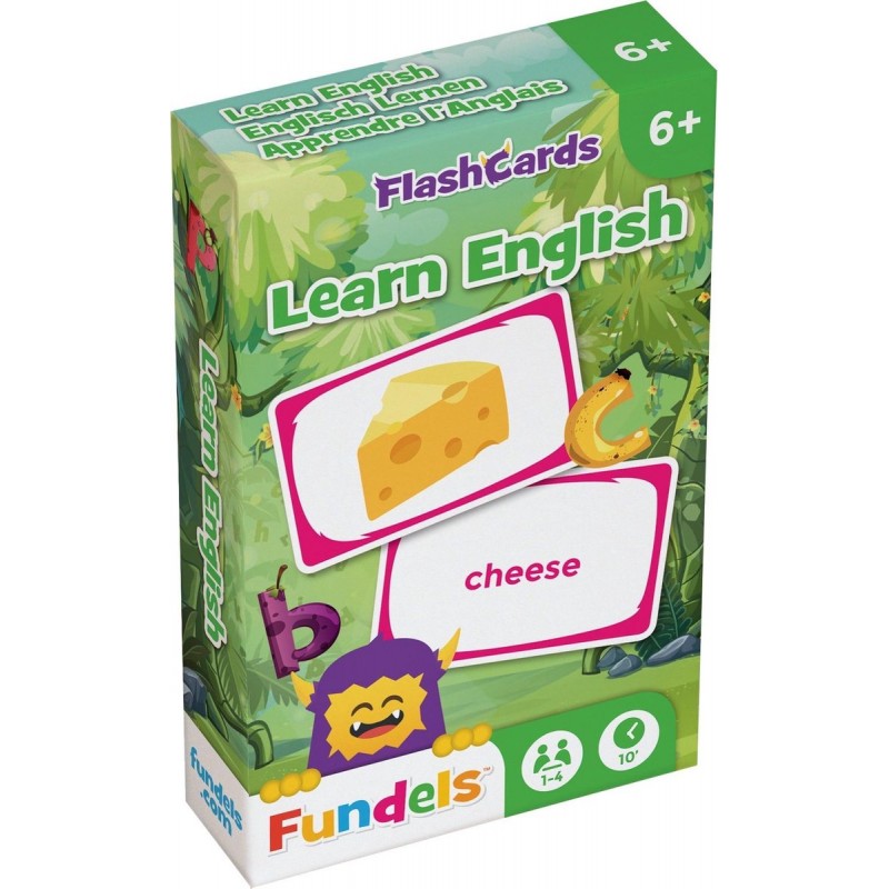 Angol nyelvű oktatási kártyák - Fundels 55 db