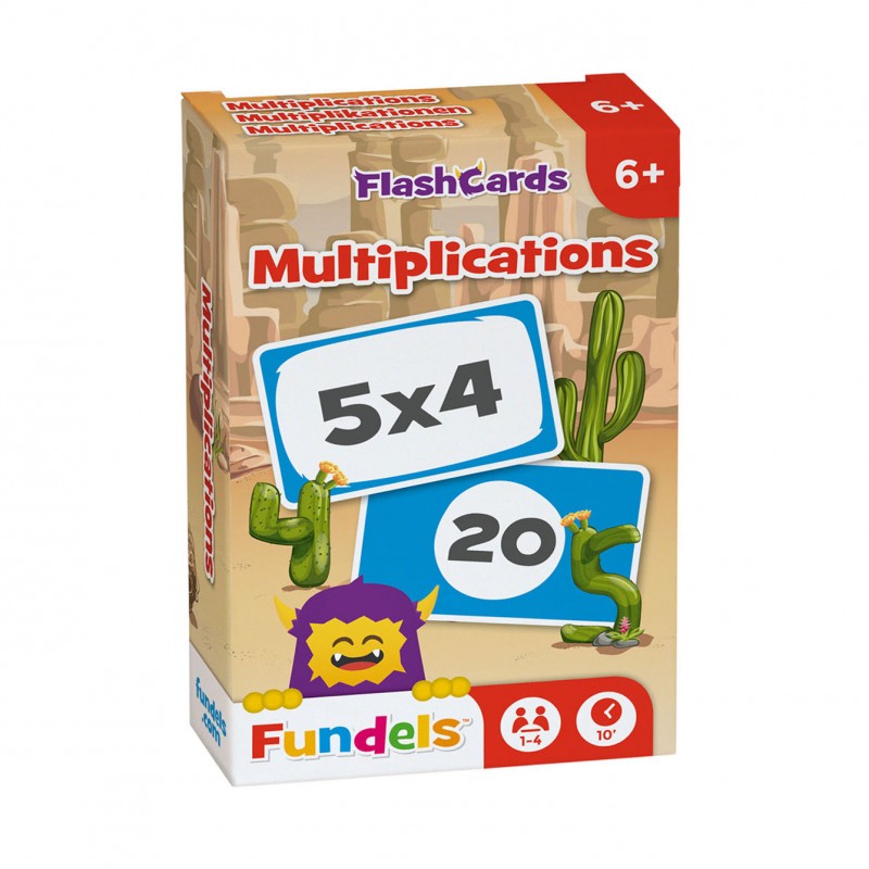 Oktatási kártyák szorzóval - Fundels 55 db