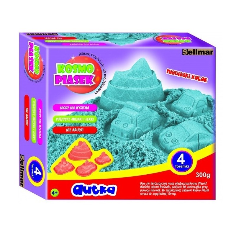 Kinetikus homok formákkal - Játékautók 300g