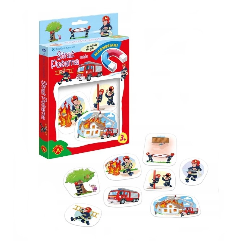 Mágnesek - Kis tűzoltóság 8 db