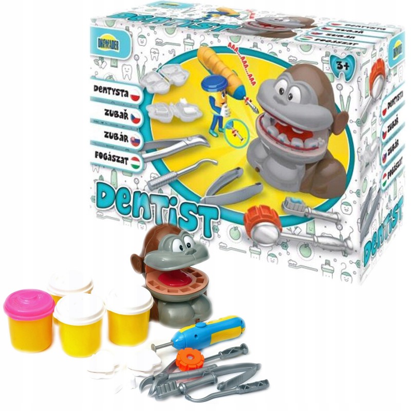 Szórakoztató játék gyurmával - Gorilla a fogorvosnál