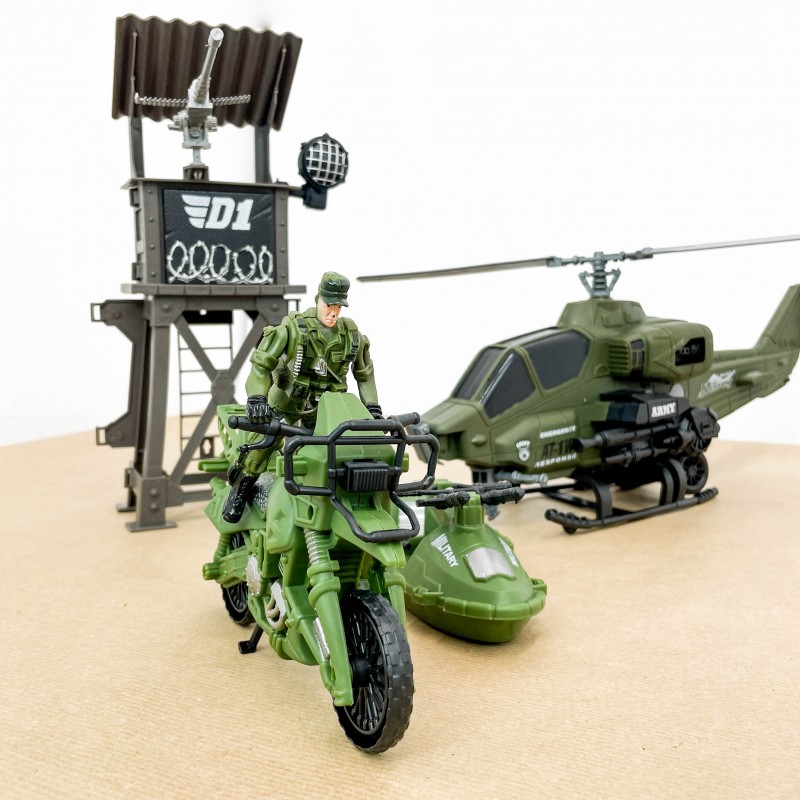 Gyermek katonai bázis 5 db - helikopter