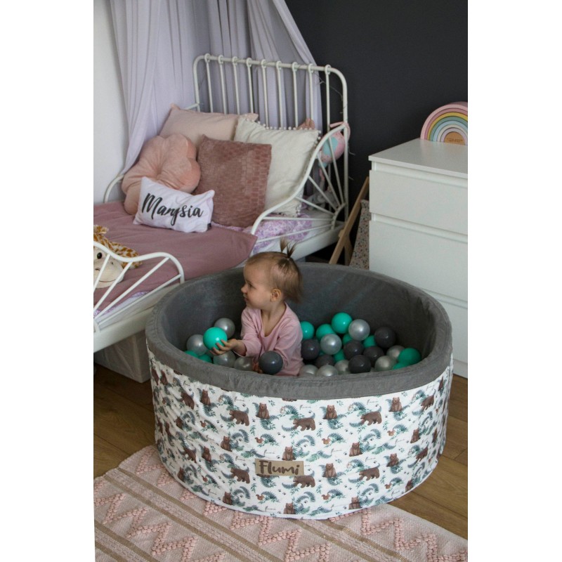 Száraz medence labdákkal 200db - Teddy Maci