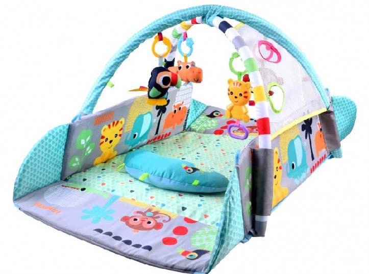 Gyerek játszószőnyeg - Vidám dzsungel állatok