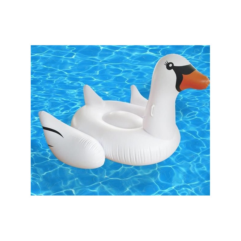 Felfújható nyugágy hattyú 190x170x120 cm - fehér