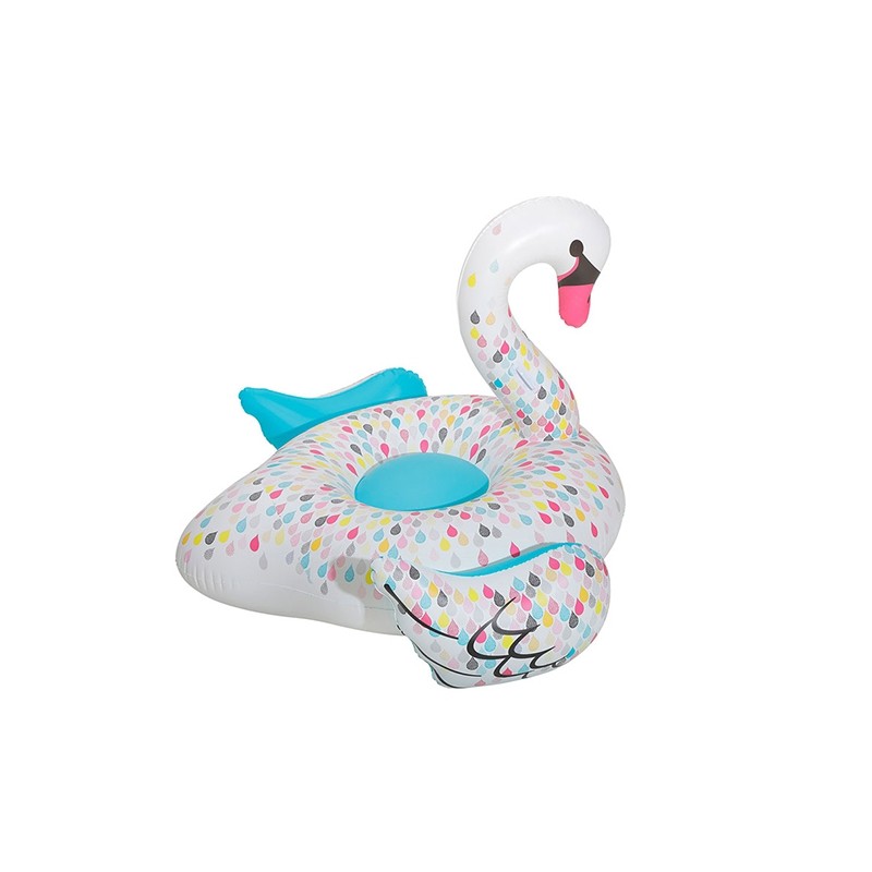 Felfújható nyugágy Színes Hattyú 122 x 107cm
