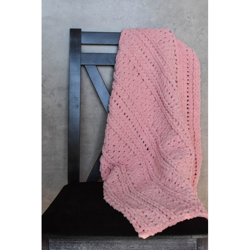 Kézzel készített horgolt takaró - Alize Puffy Fine - copfos Egyéb változatok: 2. verzió