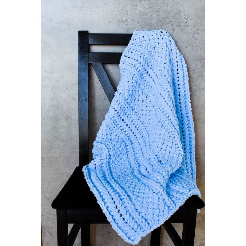 Kézzel készített horgolt takaró - Alize Puffy Fine - copfos Egyéb változatok: 1. verzió