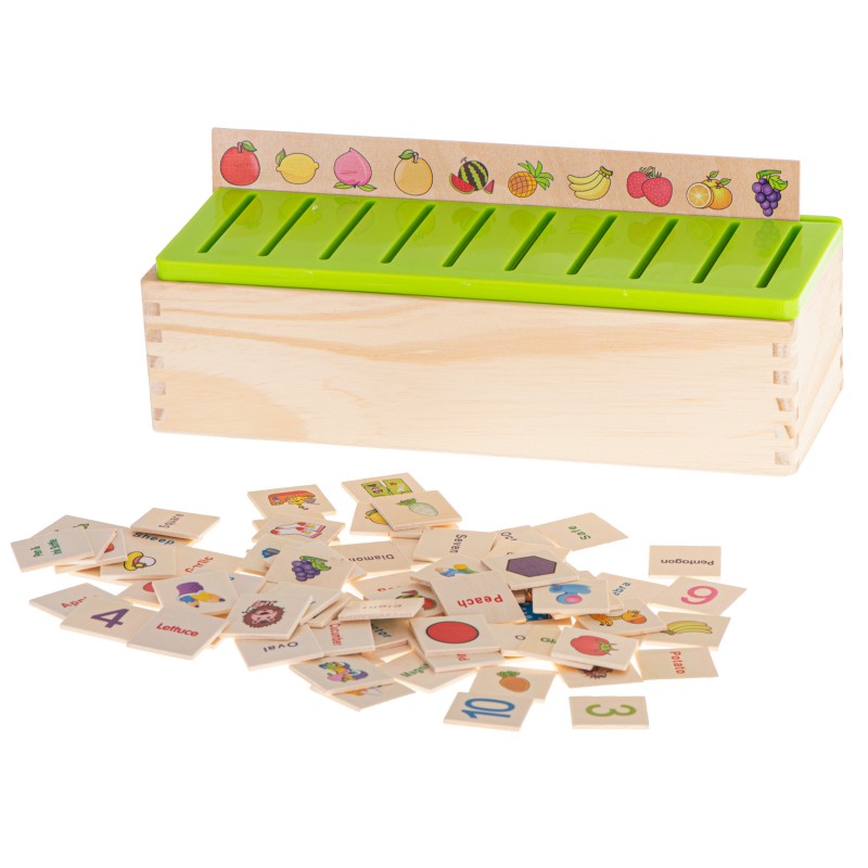 Fa kirakós játék - színek és formák válogatása