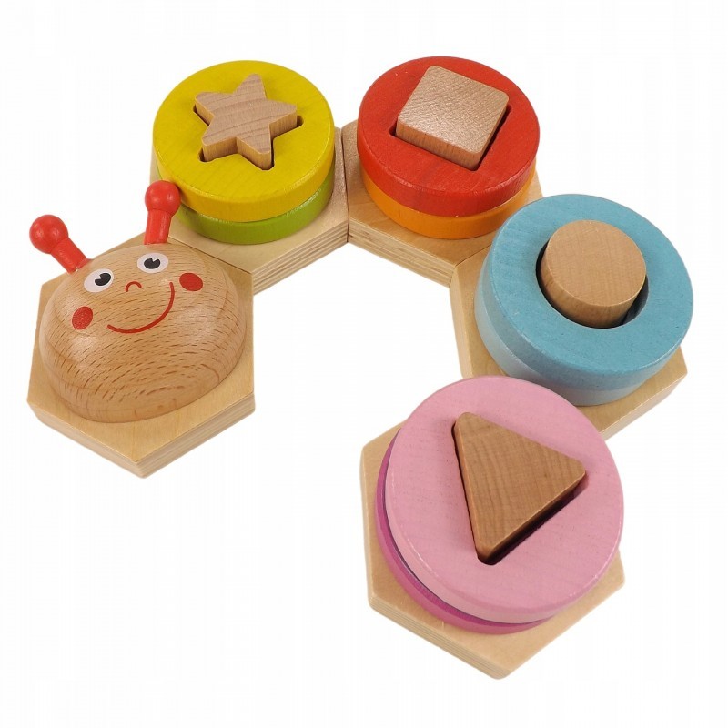 Logikai fa kirakó - Hernyó 14 db