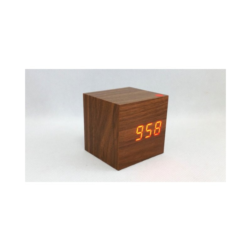 LCD óra dátummal és ébresztőórával Barna: Barna