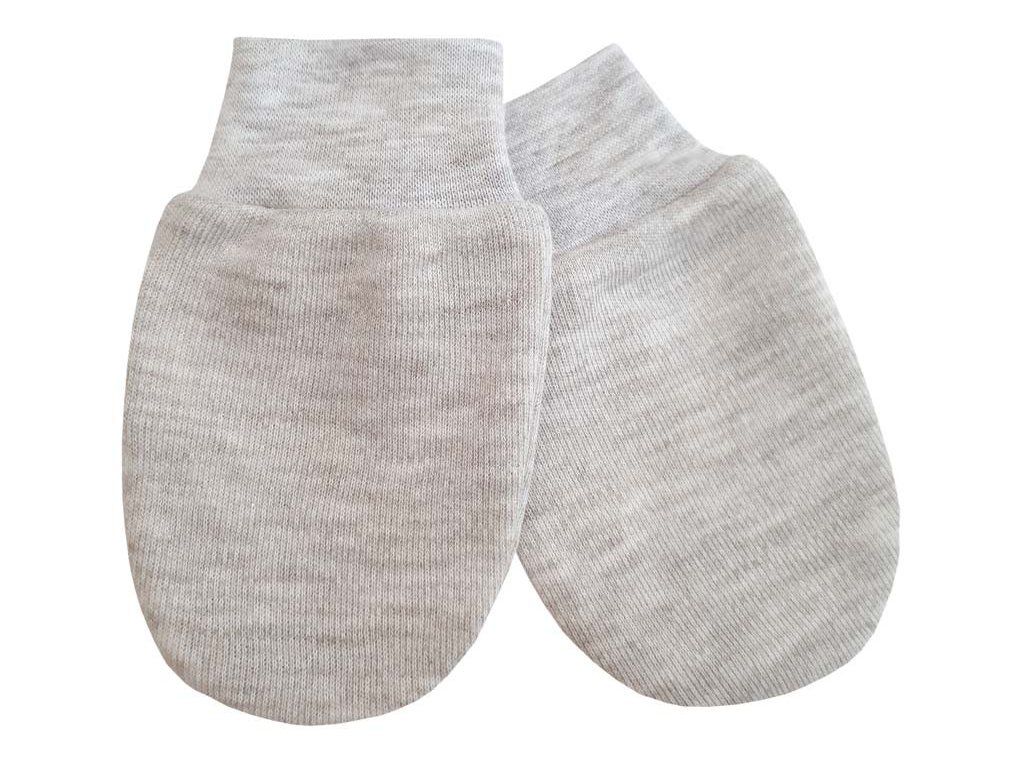 ESITO Rukavice bavlna jednobarevné - 62 / melír šedý
