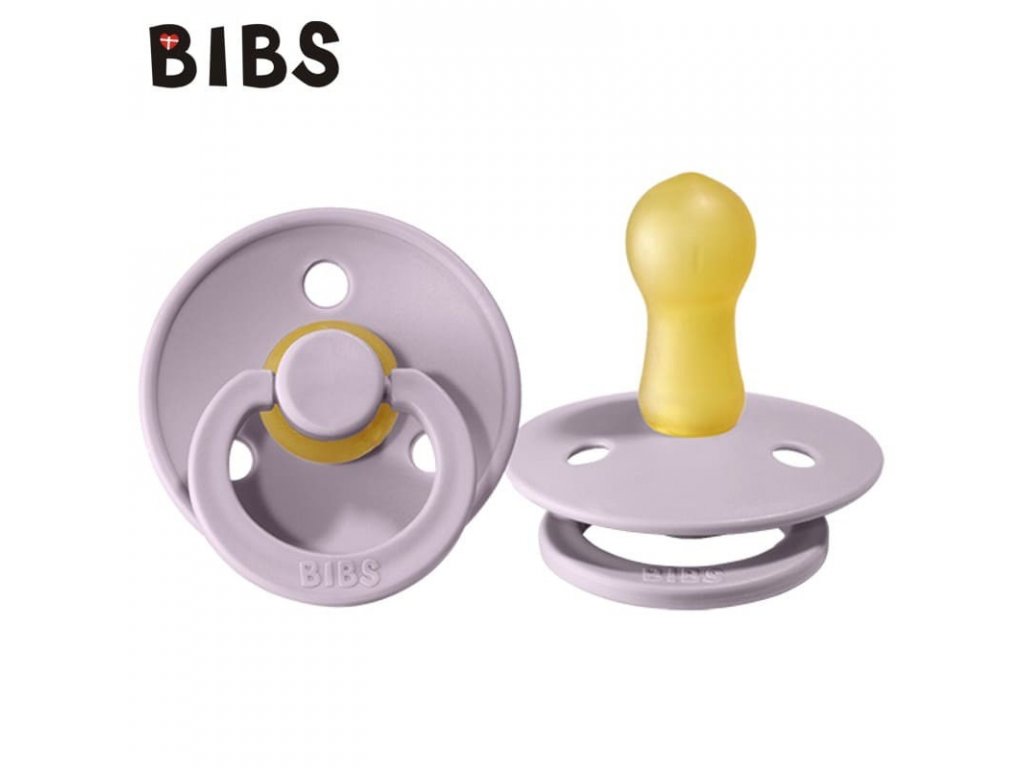 BIBS DUDLÍK KAUČUK KULATÝ TŘEŠINKA DUSKY LILAC M