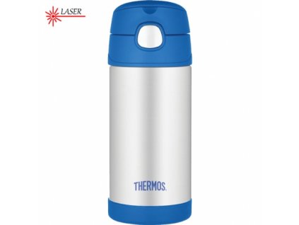 THERMOS Dětská termoska s brčkem - modrá