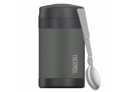 THERMOS Dětská termoska na jídlo s lžící - černá