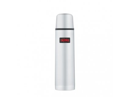 THERMOS Termoska s tlačítkovým uzávěrem a šálkem - nerez